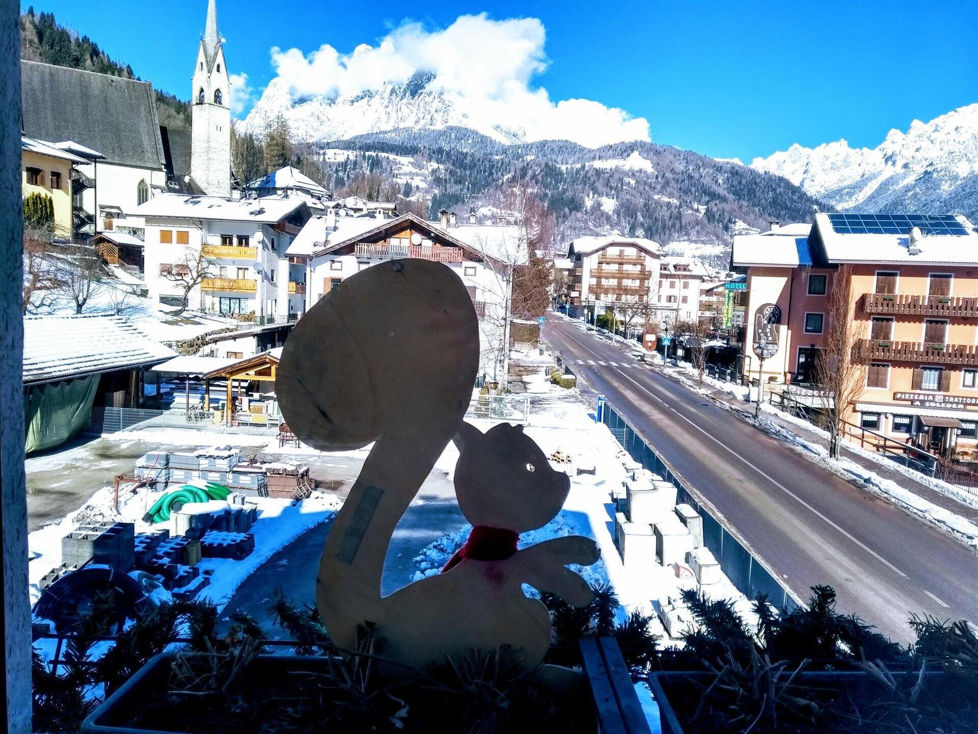 vista  inverno dalla cucina