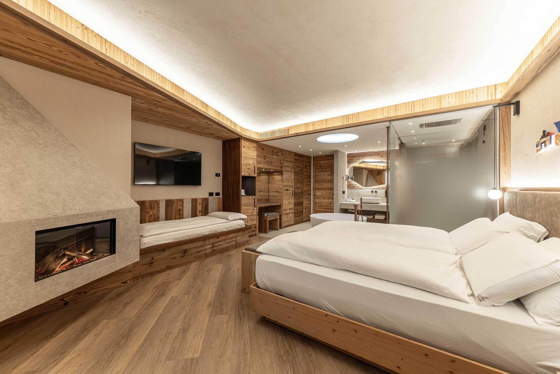 Romantic Suite Detox con Vasca per coppie in stanz