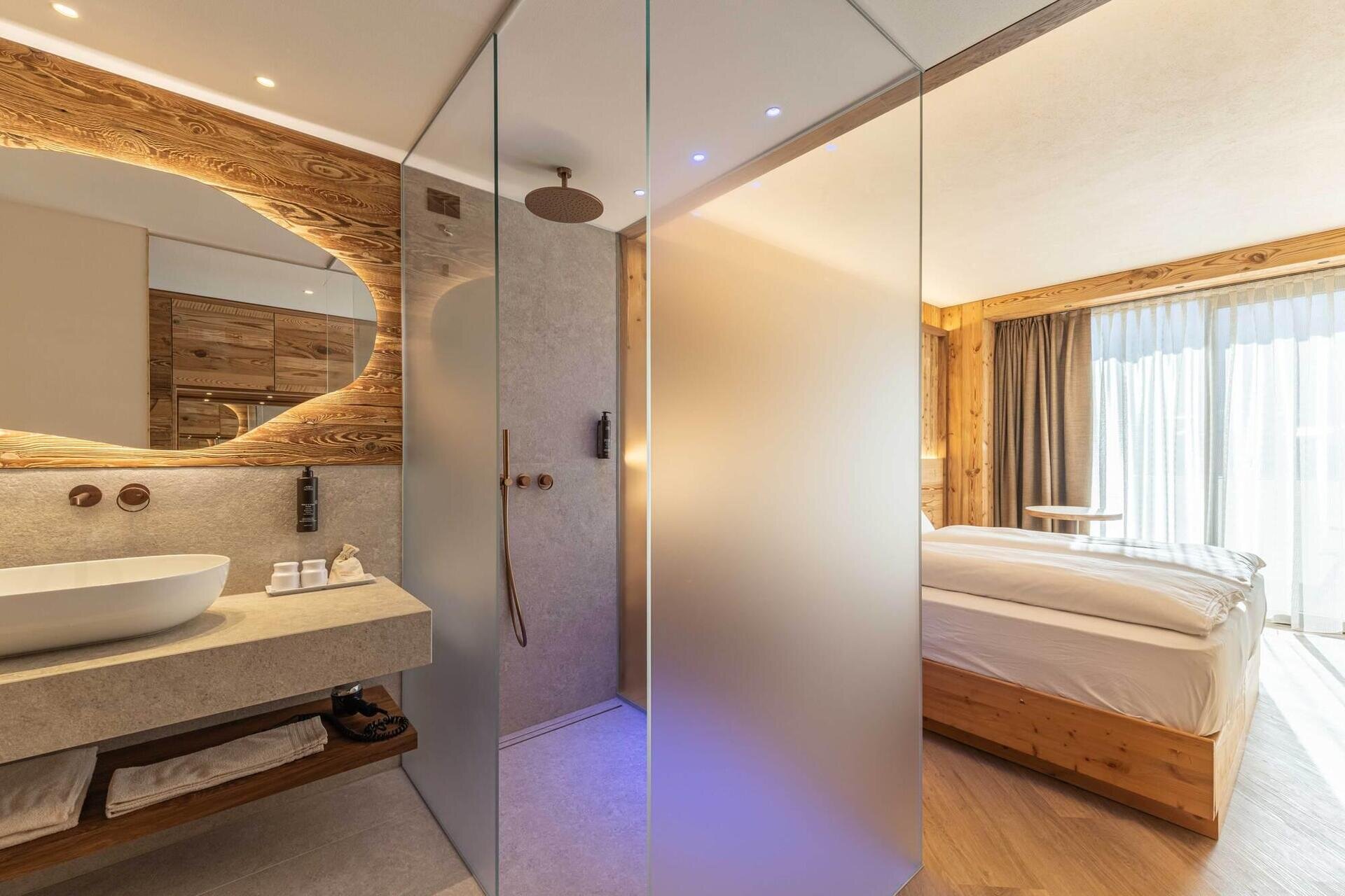 Stanza Panoramica Dolomiti Lodge con Doccia con Cr