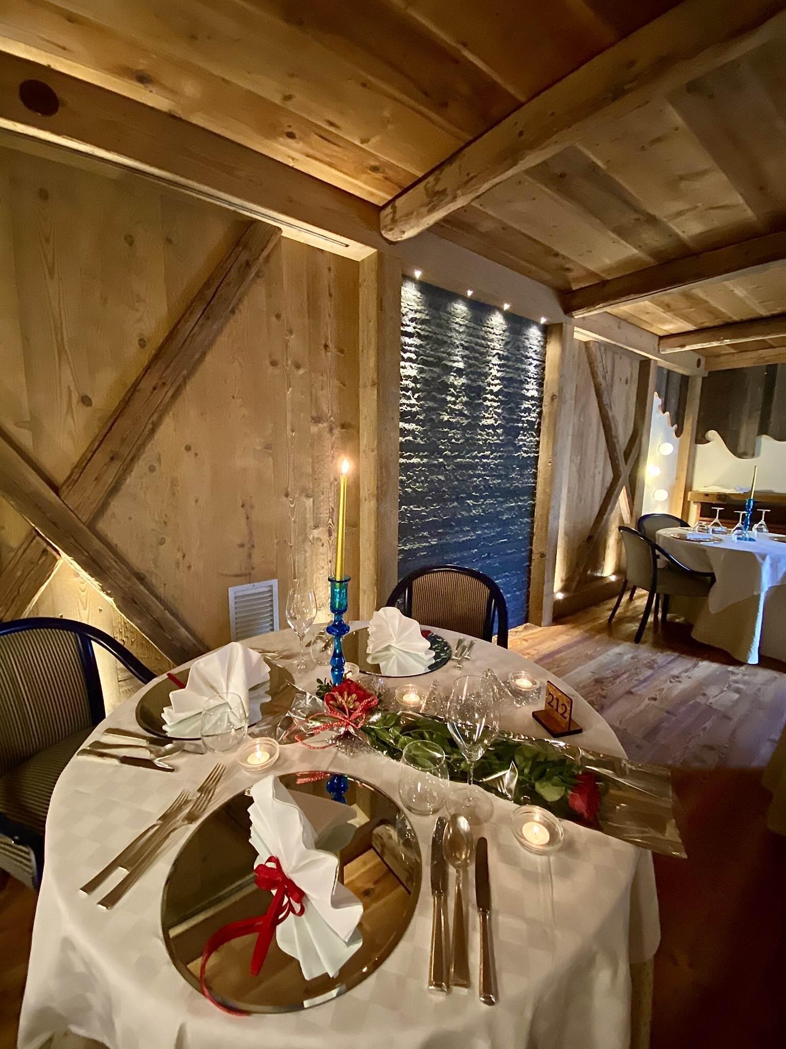 Cena romantica Hotel in Trentino