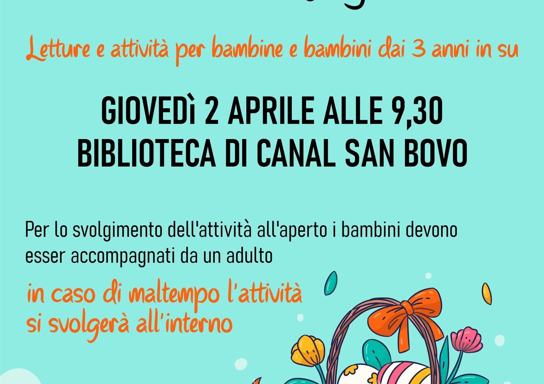 Caccia alle uova del coniglietto di Pasqua