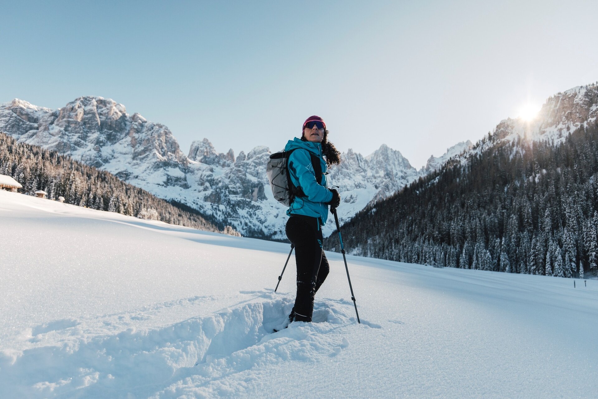 Schneeschuhwanderung im Val Venegia (Pian dei Casoni - Malga Venegiota)