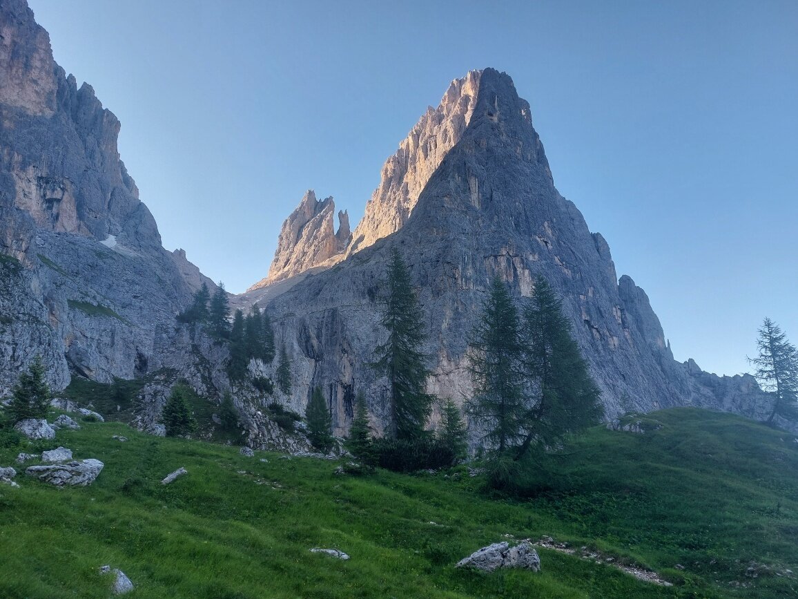 Vom Rifugio Pradidali nach San Martino di Castrozza über den Passo di Ball
