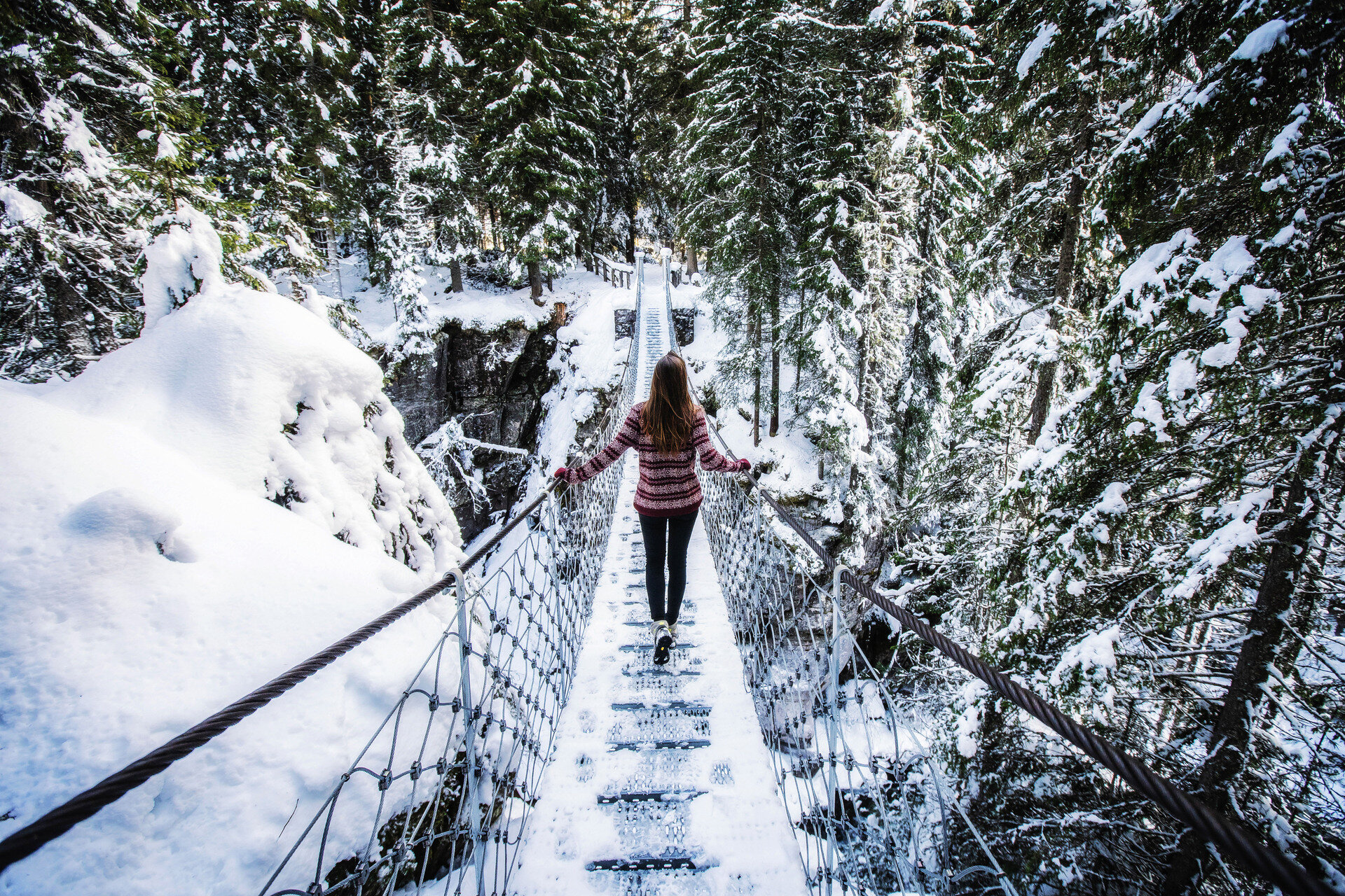 Hängebrücke - Marciò Weg