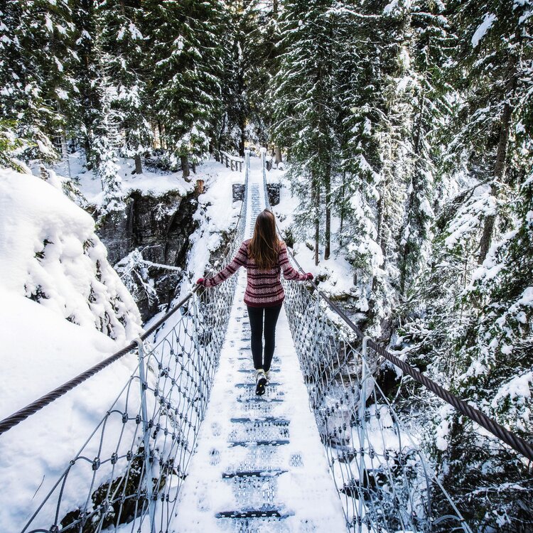 Hängebrücke - Marciò Weg