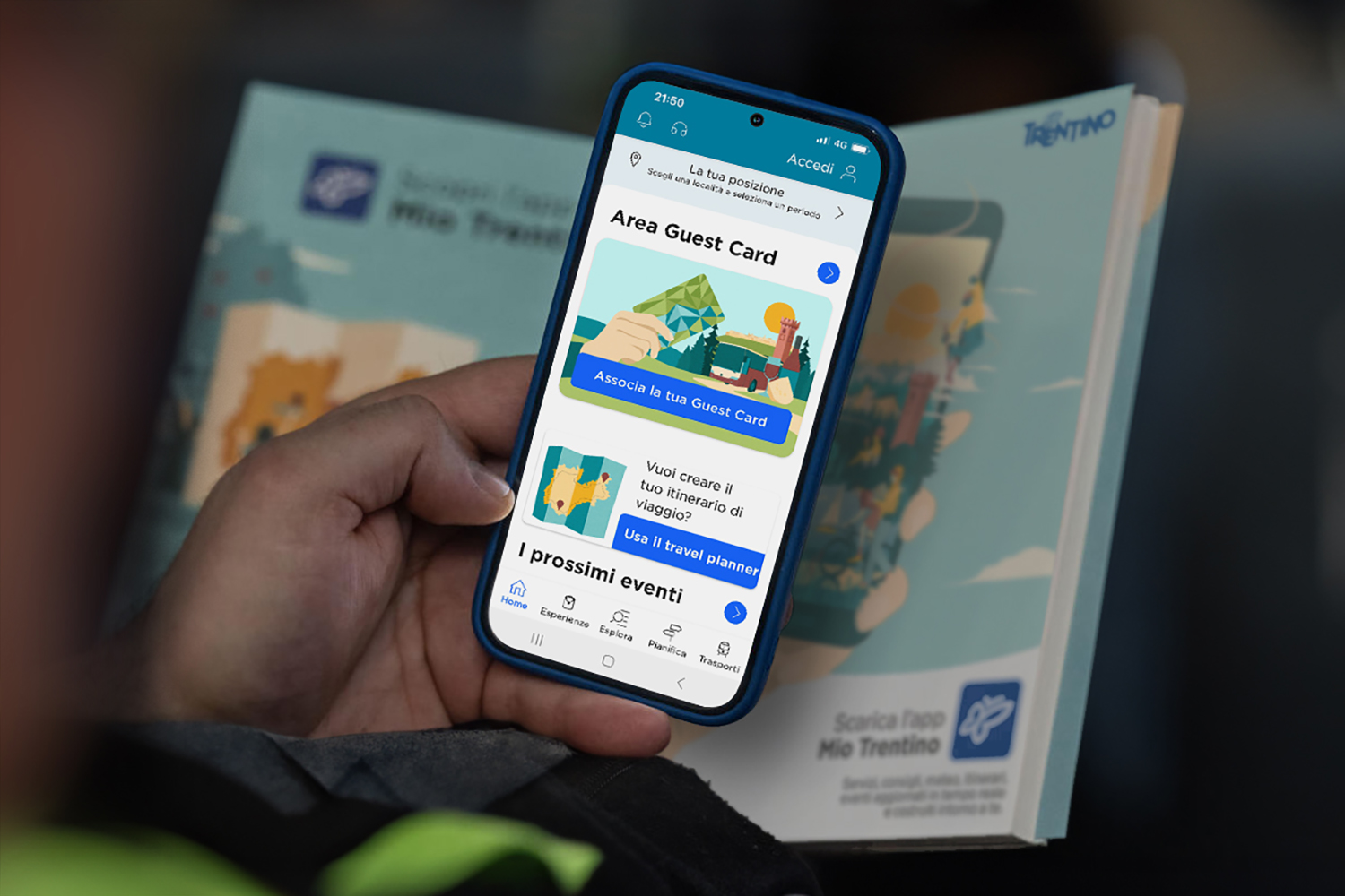 Visualizzazione areaTrentino guest card 