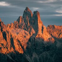 Tramonto sulle Dolomiti del Primiero