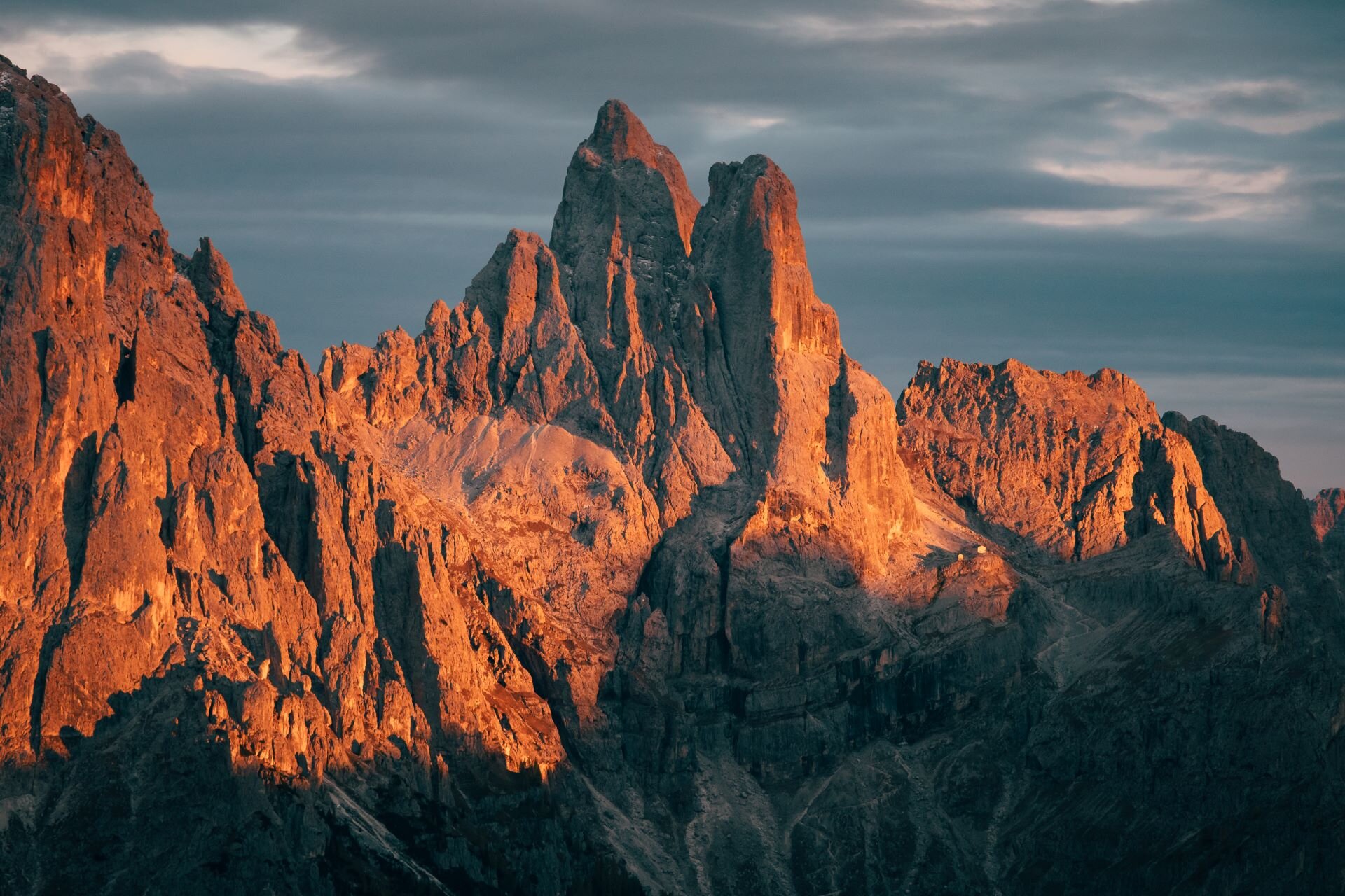 Tramonto sulle Dolomiti del Primiero