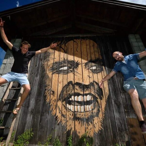 Opera di street barch in Primiero: pirata