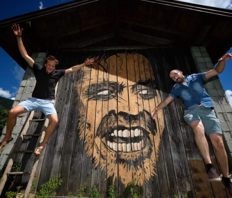 Opera di street barch in Primiero: pirata