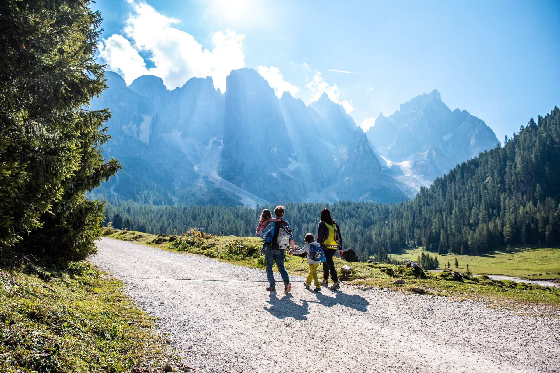 Gita in famiglia in val venegia