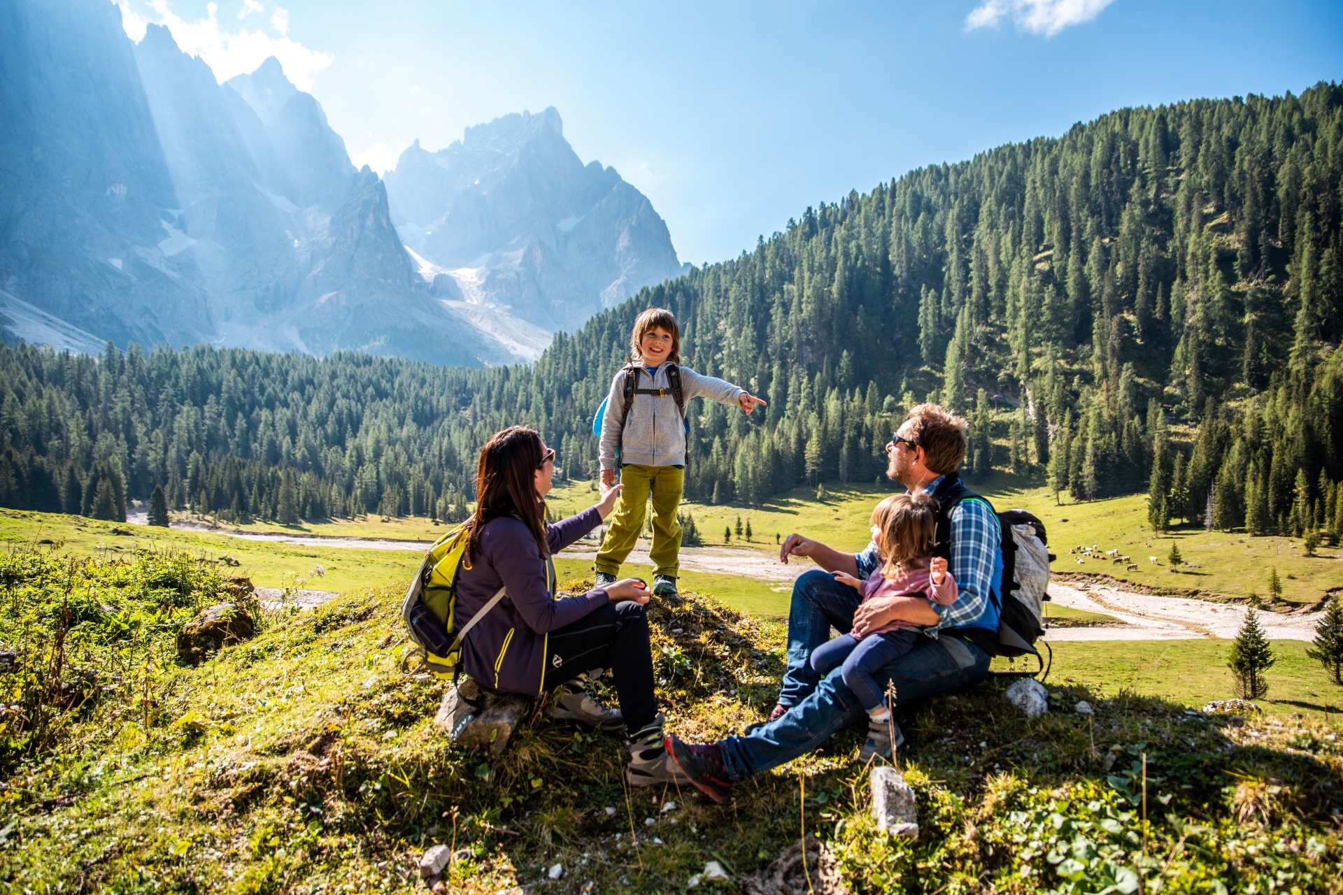 Gita in famiglia in val venegia