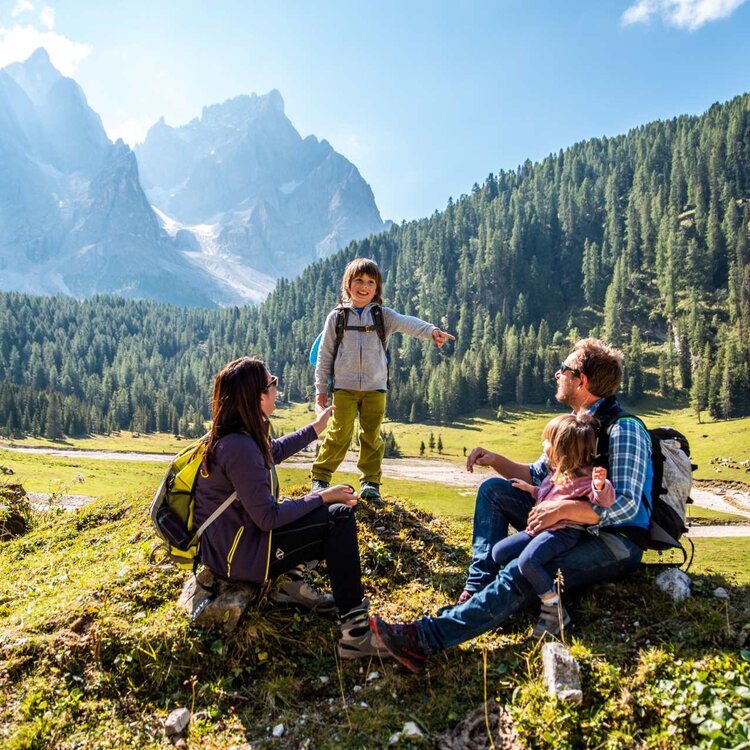 Gita in famiglia in val venegia