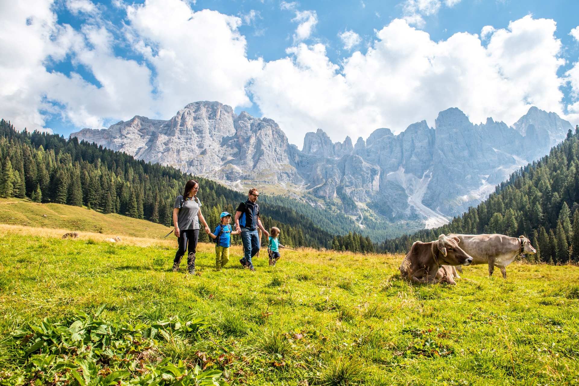 Una famiglia scopre la val venegia