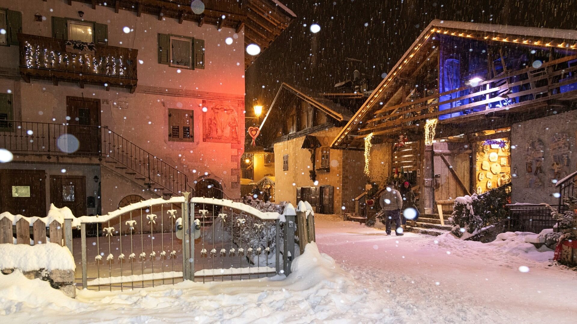 Paese di Siror in inverno