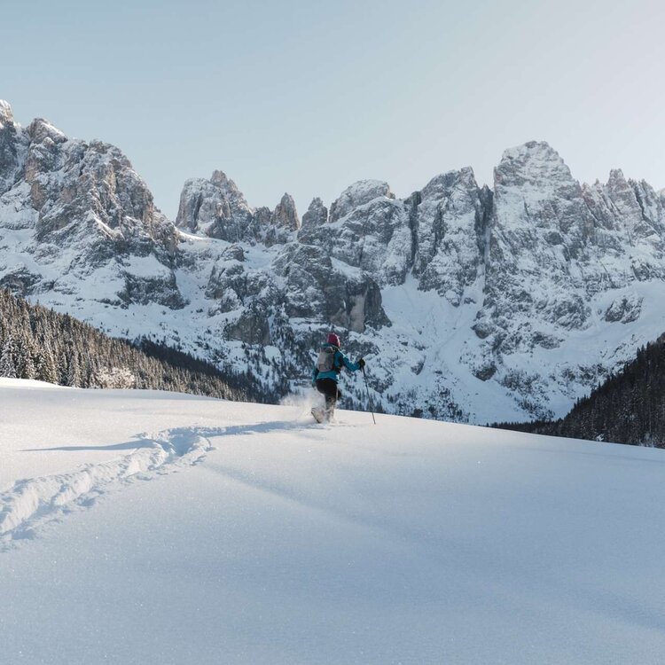 Escursione sulla neve in Val Venegia