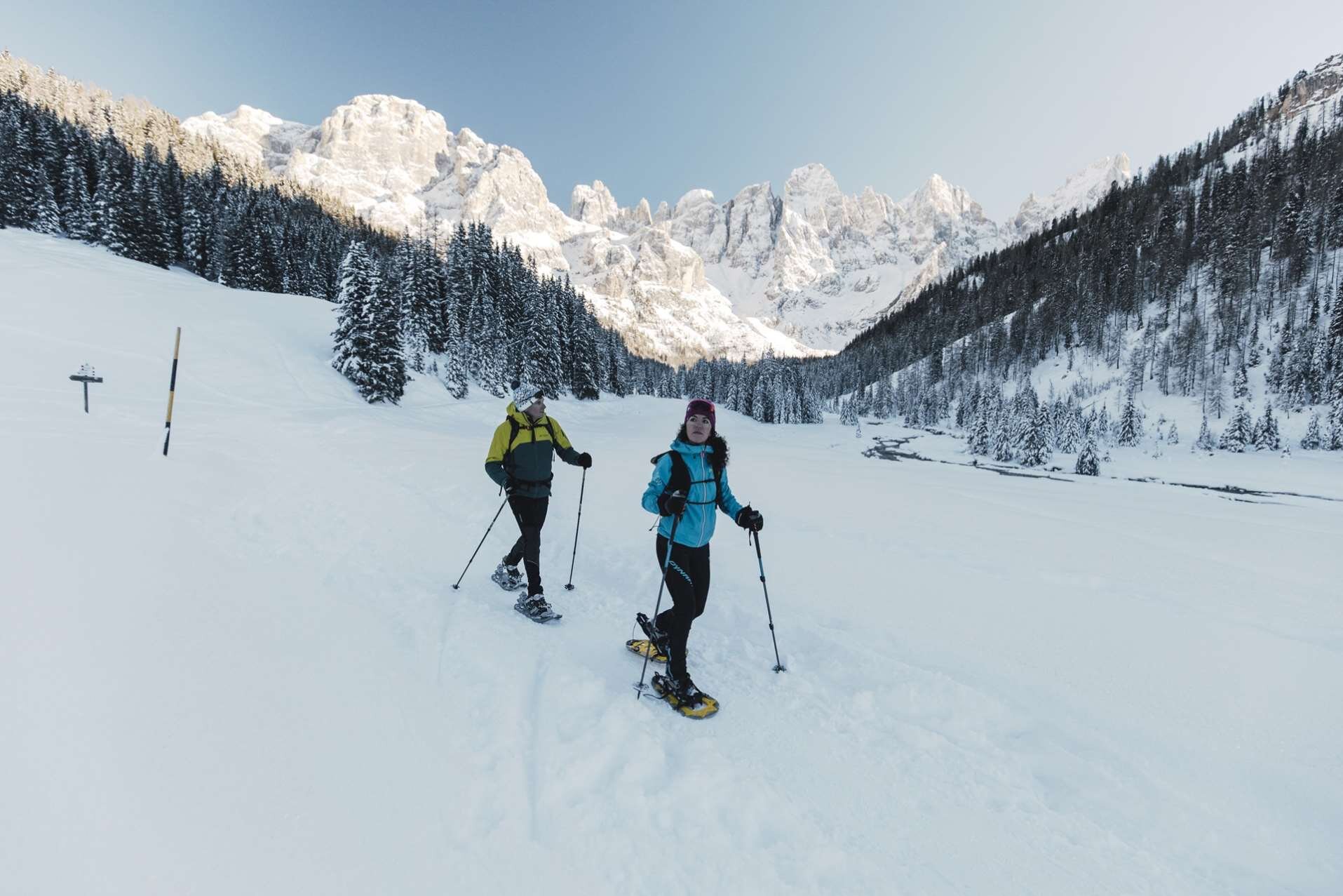 Escursione sulla neve in Val Venegia