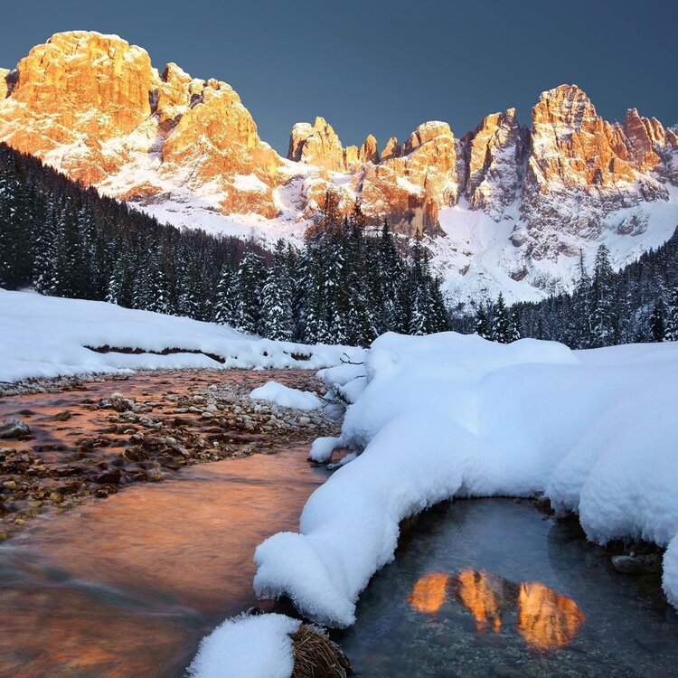 Enrosadira in Val Venegia