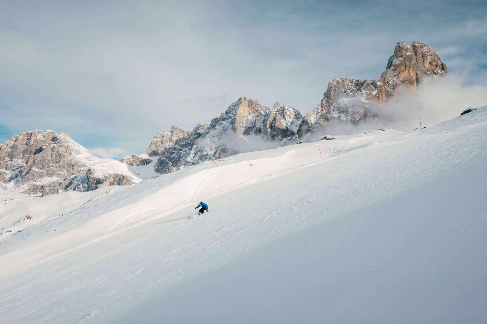 Pista nera della Ski Area San Martino di Castrozza e Passo Rolle
