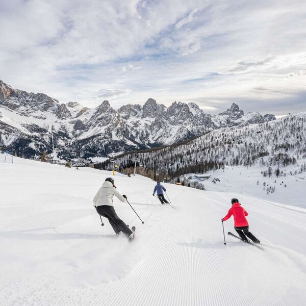 Discese sulle piste di San Martino di Castrozza