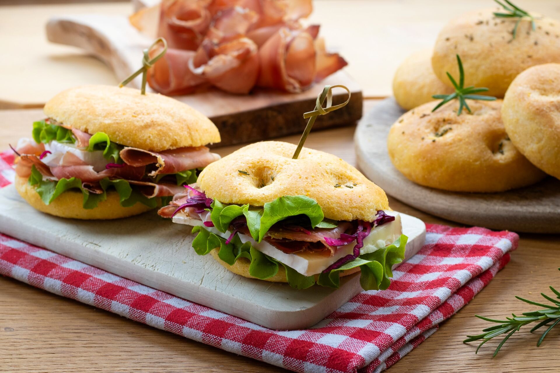 Focaccine di mais ideale per aperitivi