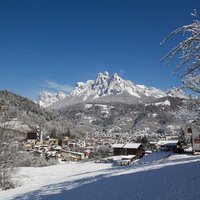 Paesaggio del Primiero in inverno